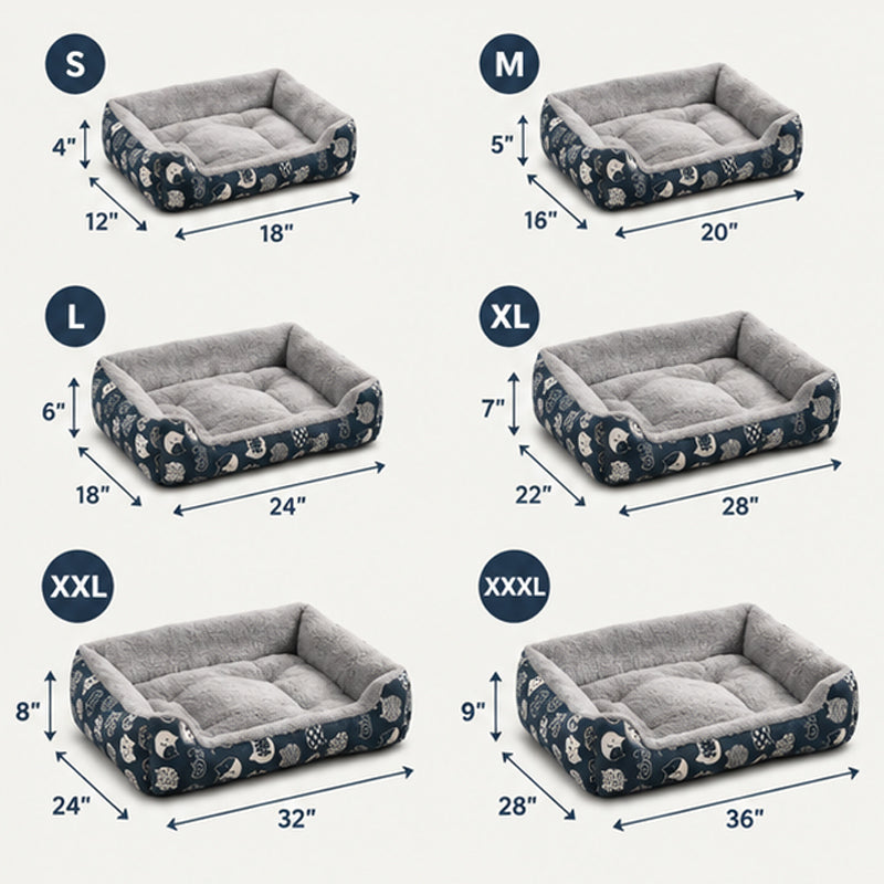 Washable Pet Bed for Cats and Small Dogs