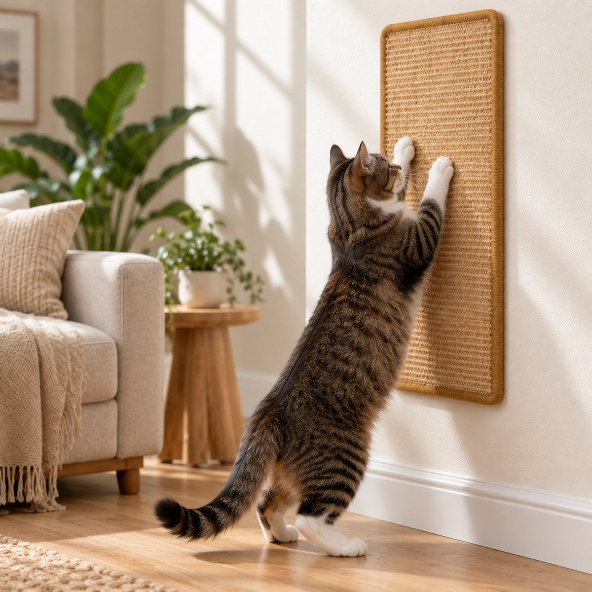 Wall Mounted Sisal Cat Scratching Board