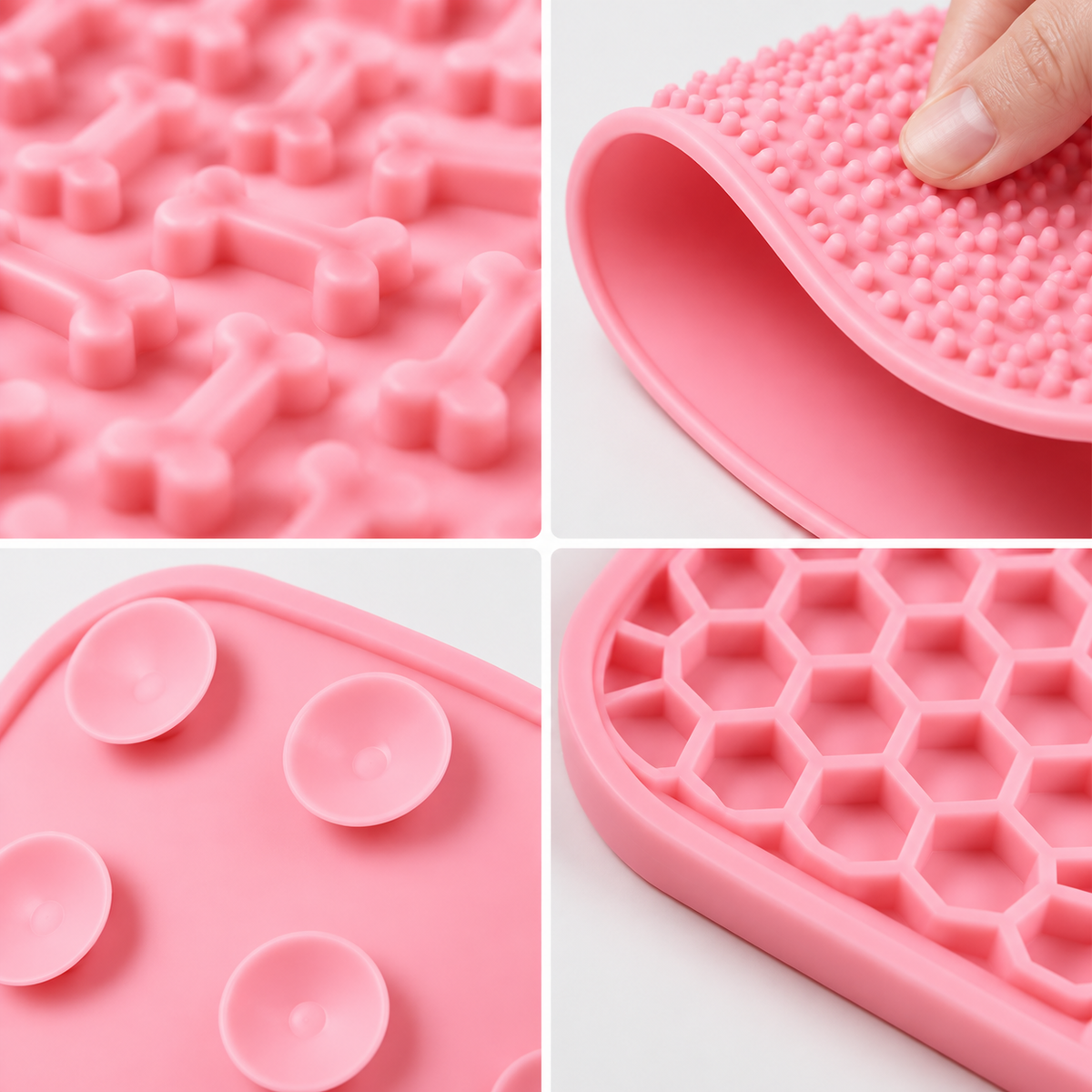 Four Section Silicone Licking Mat for Pets