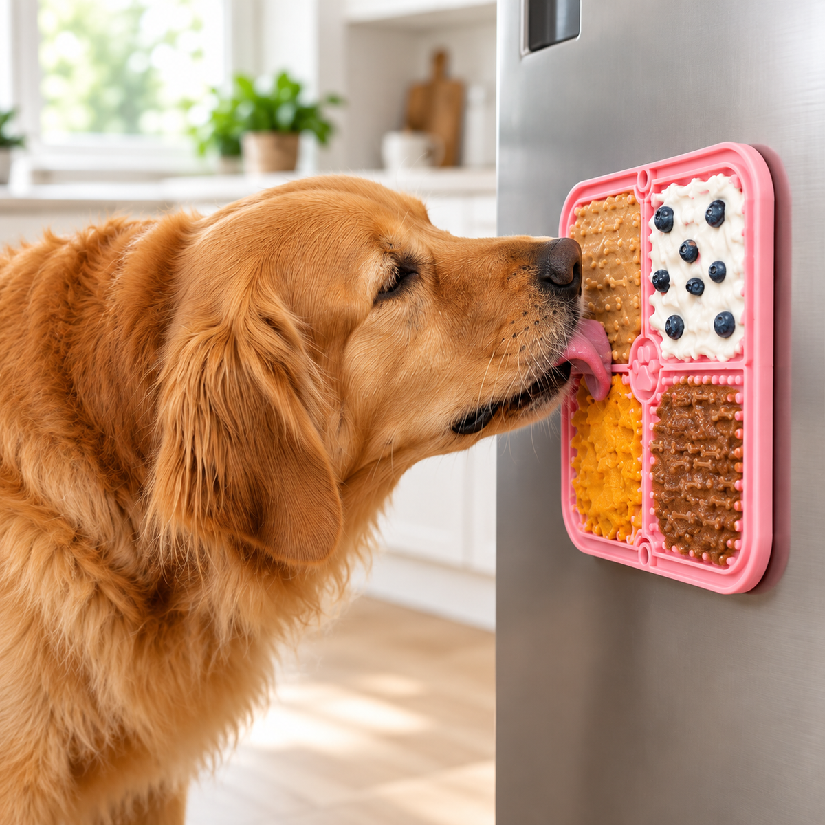 Four Section Silicone Licking Mat for Pets