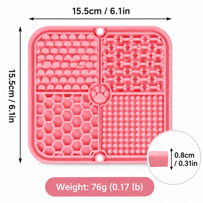 Four Section Silicone Licking Mat for Pets