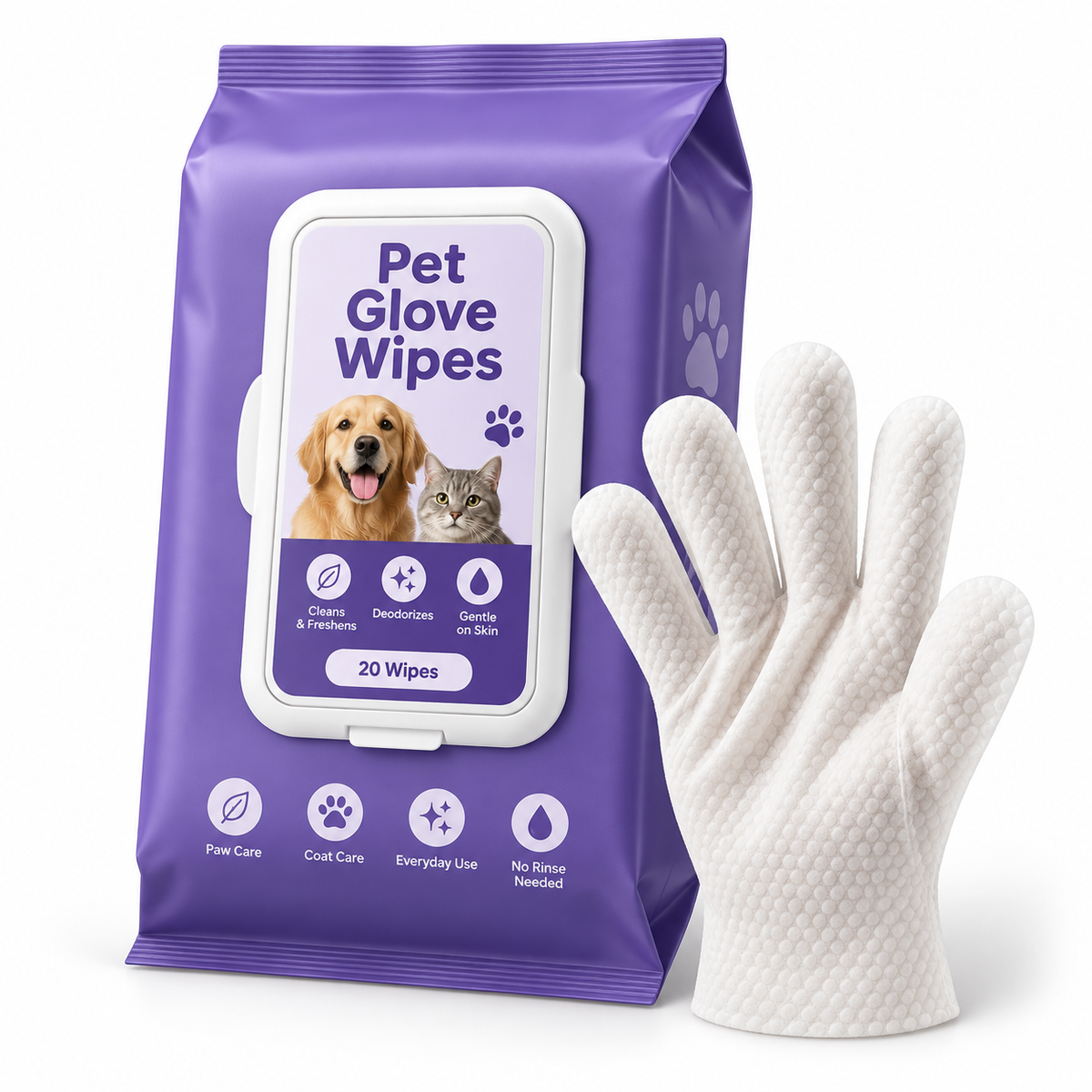 Pet Glove Wipes